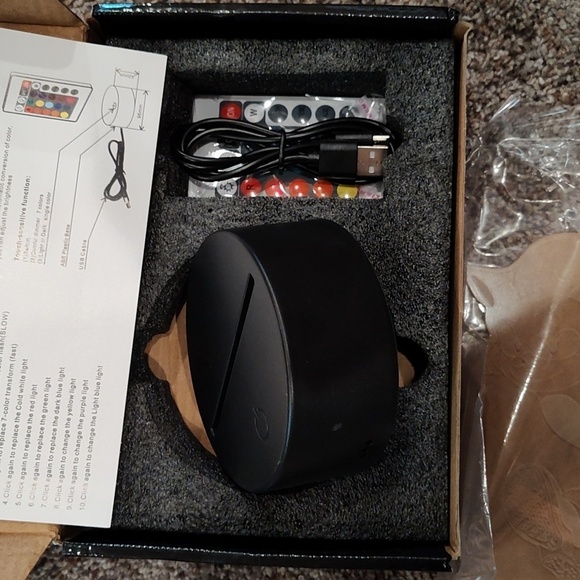 NEW 3D Sonic Hedgehog Anime Night Light LED Illusion Lamp Multi Color Table Lamp - Picture 6 of 7